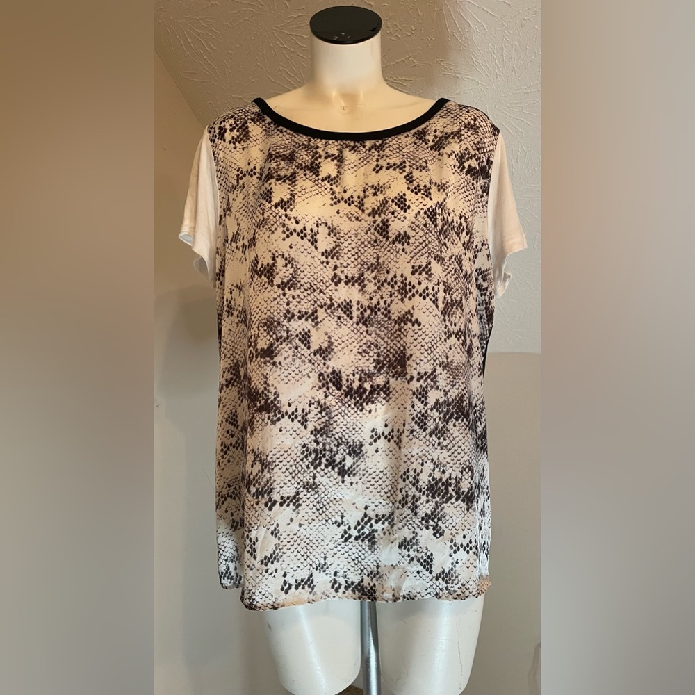 Escada Python Print Blouse - image 1